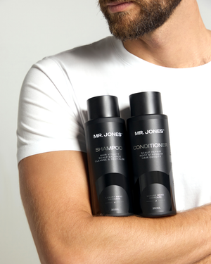 Introducing the New Mr Jones Shampoo & Conditioner: Advanced Men’s Hair Care for Scalp Health, Hair Growth & Thinning Hair Support